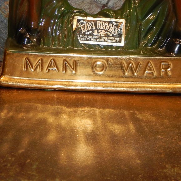 Vintage 1969 Ezra Brooks Man 'O War Horse Decanter - Picture 3 of 12